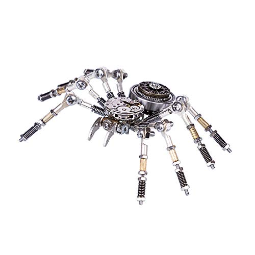 Teakpeak Metall 3D Modell, Spinne Metall DIY Metal Model Kit Metall 3D Puzzle Laserschnitt Metall Metallbausatz 3D Konstruktionsspielzeug Metall - Spinne Modell Cover
