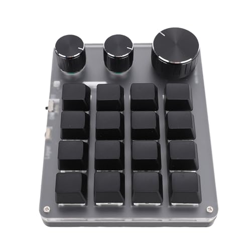 Tastiera Meccanica 16 Tasto 3 Manopole Bt 2.4g Wired 3 Modelli Switch Personalizzare la da Gioco Programmabile per i Videogiochi per i usb rosso nero