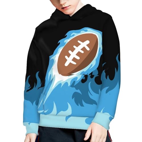 Suobstales Hoodies for Boys Kids Casual Sweatshirts Pullover Long Sleeve Hooded Jumpers Tops with Pocket for 6-16 Years