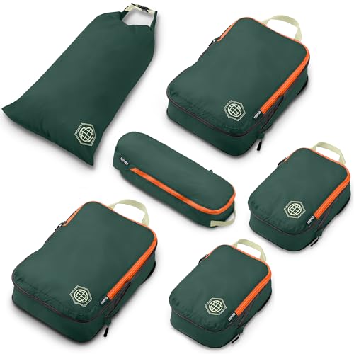 TRIPPED 6-Piece Compression Packing Cubes