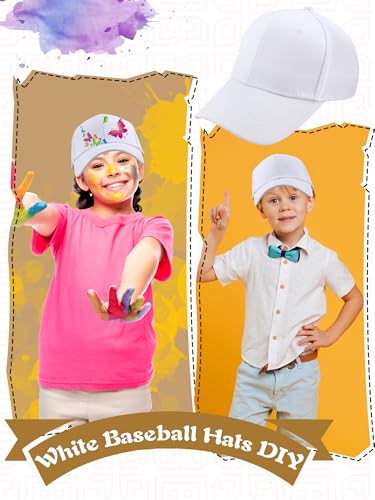 10 Pcs Kids Cotton Baseball Cap Plain Blank Baseball Hat Solid Color Sport Ball Caps for Boys Girls Outdoor Activities4