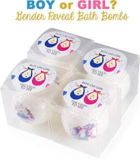 Baby Gender Reveal Boy Or Girl Bath Bomb For Party Supplies, Party Favors, For Expectant Parents, Grandparent, Surprise