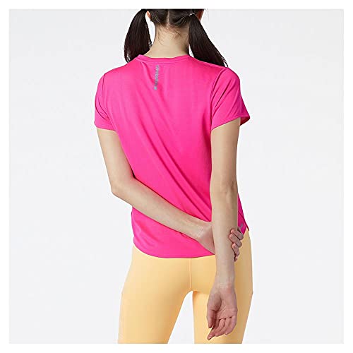 Image of new balance Women's Solid Regular Fit Short Sleeve Top