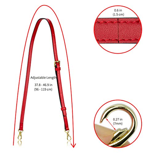 Image of Allzedream Leather Purse Strap Replacement Crossbody Handbag Long Adjustable