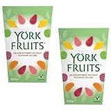 Christmas Sweets York Fruits Jellies Box 2 x 350g - Sweets Gift Box Fruit Jellies Christmas Sweets For Friends & Family - Fruit Gums Jelly Sweets (2 Pack)