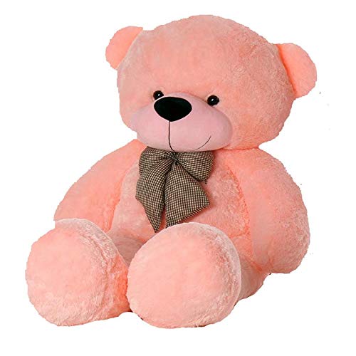 Image of HUG 'n' FEEL SOFT TOYS Loveable hugable Cute 6 feet Long Teddy Bear Pink Plush & Stuffed Toys (Best for Someone Special) 180 cm