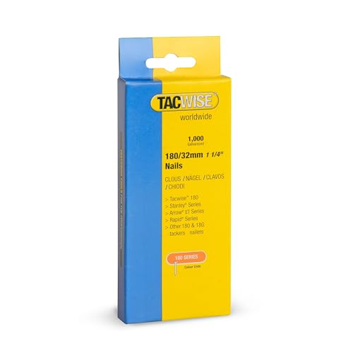Tacwise 0363 Clous de Finition Brad Galvanisés de Type 18G / 32 mm, Lot de 1000