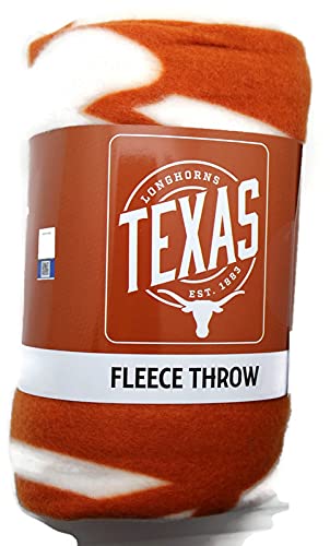 Northwest NCAA Texas Longhorns Unisex-Adult Fleece Throw Blanket, 50" x 60", Campaign