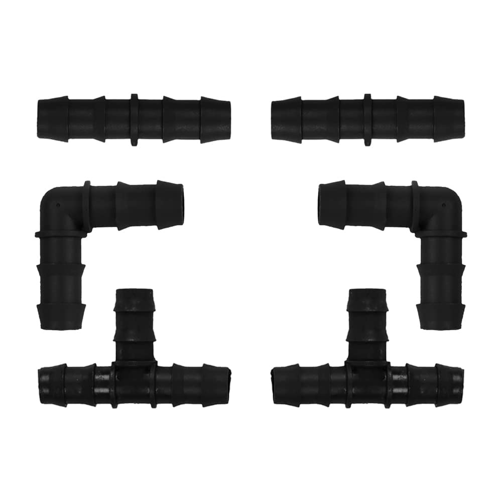 APPSTER Drip Irrigation Accessories - 16MM Elbow, Straight & Tee Connectors for Watering Home Garden, Pipe Joint Connectors, Dripline Joiner, Lateral Pipe Fittings - (10pcs Each) (B0BFJ4BRK6) Amazon Price History, Amazon Price Tracker