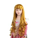 MUPUL Long Curly Blonde Wig For Girls Princess Wigs For Kids Halloween Costume Wigs For Kids