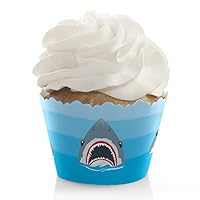 Algopix Similar Product 5 - Big Dot of Happiness Shark Zone 