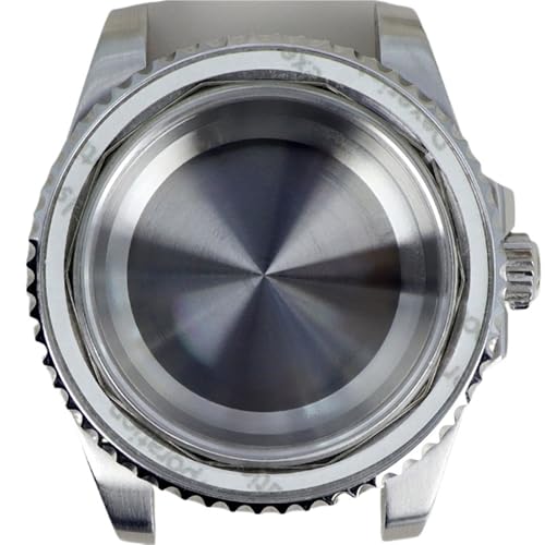 Boîtier montre saphir argent 40mm pour Seiko NH35 avec acier inoxydable durable