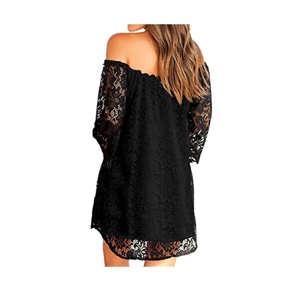 Supnier Summer Dresses for Women Beach Floral Sundress Casual Loose Dress Party Black L