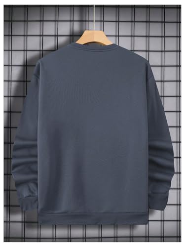 SOLY HUX Sweatshirts for Men Animal Graphic Crew Neck Drop Shoulder Long Sleeve Pullover Tops2