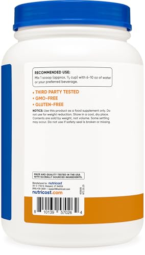 Image of Nutricost Grass-Fed Whey Protein Isolate Powder (Chocolate PB) 2LBS