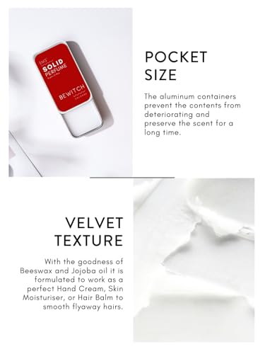 Image of EM5 Solid Perfume | Alcohol Free & Non-Greasy Cologne | Strong & Long Lasting Fragrance | 12g (Bewitch (Vanilla, Powdery, Floral, Fruity))