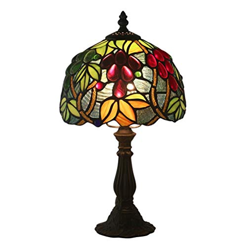 Lampe de chevet rétro en vitrail de 8 pouces pour créer une ambiance feutrée de chambre