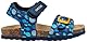 Geox B CHALKI Boy Sandal, Navy/Yellow, 27 EU