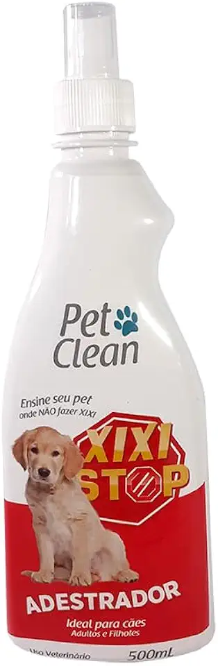Educador Sanitário Xixi Stop Pet Clean 500ml Anti Xixi em Local Errado, Adestramento Fácil Sem Cheiro, Não Mancha e Seguro para Cães Filhotes e Adultos