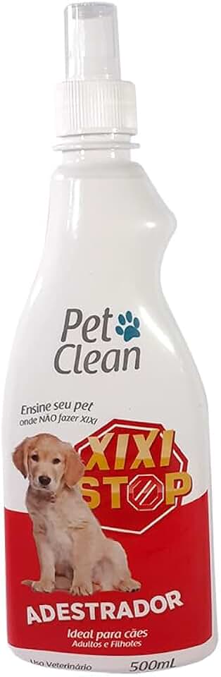 Educador Sanitário Xixi Stop Pet Clean 500ml Anti Xixi em Local Errado, Adestramento Fácil Sem Cheiro, Não Mancha e Seguro para Cães Filhotes e Adultos