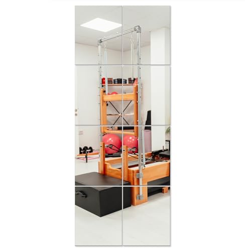 Ruomeng Full Length Wall Mirror Tiles, Gym Mirrors 12" x