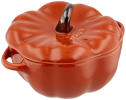 STAUB - Citrouille - Plat à gratin - Assiette creuse, cocotte - Céramique - Couleur : cannelle - Volume : 0,5 l
