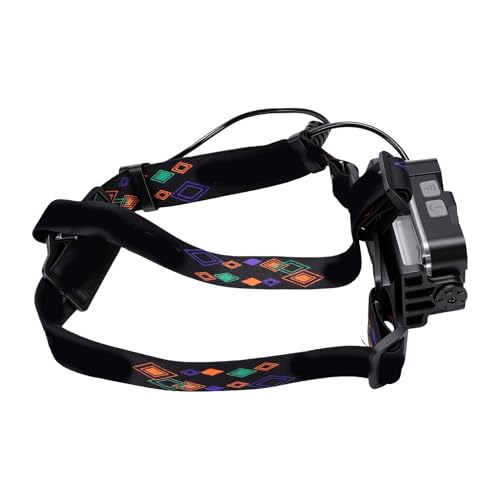 Linterna frontal LED para senderismo nocturno y acampada con batería recargable de 2500LM 2