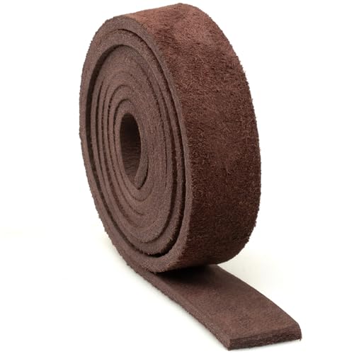 Craft County Flache Lederriemen – Basteln, Ranching und Heimwerkerreparaturen – Sattel 15 mm (4,7 m)