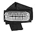 Naruto Headband 4 Pack with Metal Plated Cosplay Leaf Village Sand Veil Akatsuki Yahiko (Black)