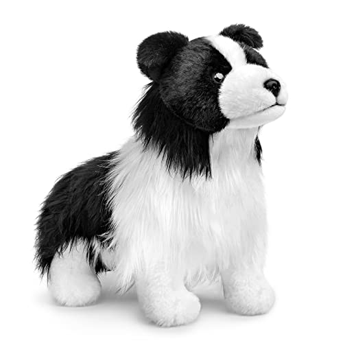 REGALO PER I bambini: queste simpatiche Border Collie sono il miglior regalo per qualcuno a cui tieni profondamente. Inoltre, è un grande regalo da farsi! La Border Collie di peluche ripiena è ottima anche per l'interazione genitore-figlio; Questi giocattoli sono come se i tuoi amici ti accompagnassero. Ottieni subito il tuo nuovo migliore amico!