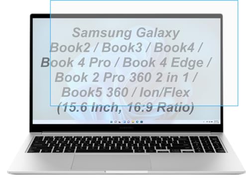 Image of ScreenGuard Compatible With Samsung Galaxy Book 2 / Book 3 / Book 4 / Book 4 Pro /Book 4 Edge /Book 2 Pro 360 2 in 1 / Book 5 360 / Ion /Flex (15.6 Inch, 16:9 Ratio) Not a Tempered Glass,