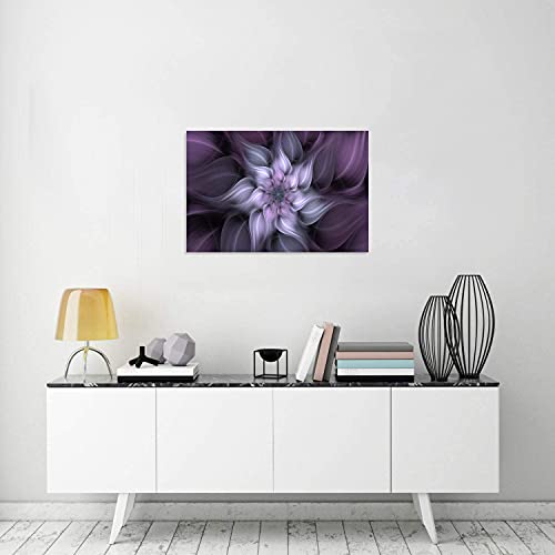 Tutubeer 1 Panel Bauhinia Chinese Redbud Purple Flower Plant Botany Picture Flower Artwork Oil Painting On Canvas Stretched And Framed 24X36 Inch Print Home Decor Living Room Bedroom Wall Art Hanging #TOP2