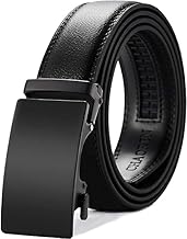 CHAOREN Cintura Uomo, Cintura Uomo Pelle Cricchetto Automatica Fibbia 35mm, Trim Regolabile per Adattars