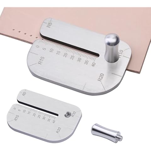 TLKKUE Leather Stitching Punch Aid Plate Leather Working Tools for Pull up Prong Punch Leather Crafting Tools Accessories Stainless Steel Claw Punch Partner Cover