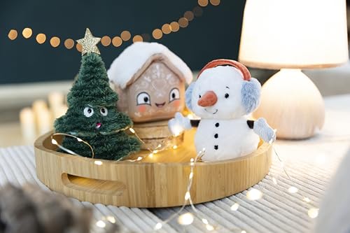 Plüschfigur Schneemann 15cm - weiß - Weiches NICI Plüschschneemann – Flauschige Stofffigur zum Kuscheln & Spielen – tolle Geschenkidee für Kinder & Erwachsene | 62410