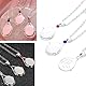 ZhongShuang 3 Pcs Plötzlich Meerjungfrau Kette Mermaid Medaillon, Kette Mädchen Edelstahl Meerjungfrauen Anhänger Schmuck Halsketten, Kette Damen,Passend Für Damen Und Mädchen (Blau Rot Weiß)