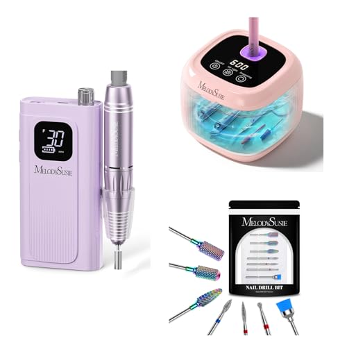 Taladro de uñas recargable 30000 RPM con 7 punteros miniatura 1