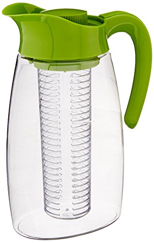 Primula Flavor-It Beverage System Water Includes Large Capacity Fruit, Tea Infuser, Chill Core, 2.9 quart, Lime