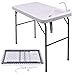 GYMAX Fish Cleaning Table, Folding Fish Fillet Table with Sink, 360 Degree Swivel Faucet & Drainage Hose, Portable Fish Cleaning Station for Picnic BBQ RV Travel Camping (Daisy)