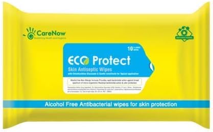 Eco Bath Towelettes Bathing Wipes - Refreshing Wipes - Extra Large & Soft Wipes (10 Wipes/Ziplock Pack)