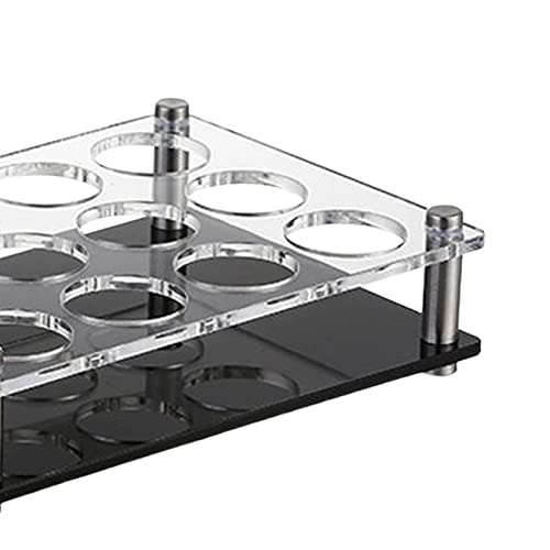 Leefasy Suporte para copos de vinho Organizador de copos Base pesada em acrílico Bandeja para servir