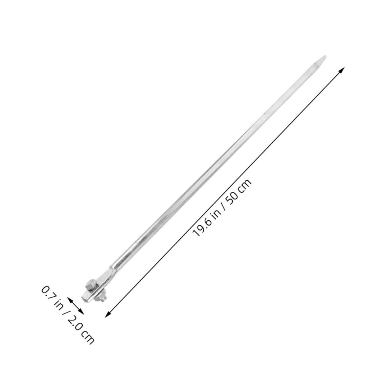NUOBESTY 3pezzi Asta Di Messa Terra Zincata Barre Di Messa Terra Elettrica Per Recinzioni Tappetini Generatore Installazione Rapida Protezione Da Scosse Resistente Alle Intemperie