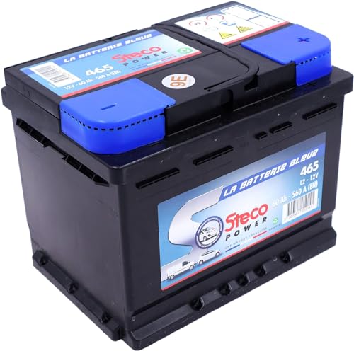 Batterie 12V 60Ah 560A 242x175x190 Gamme Bleue STECOPOWER - 465