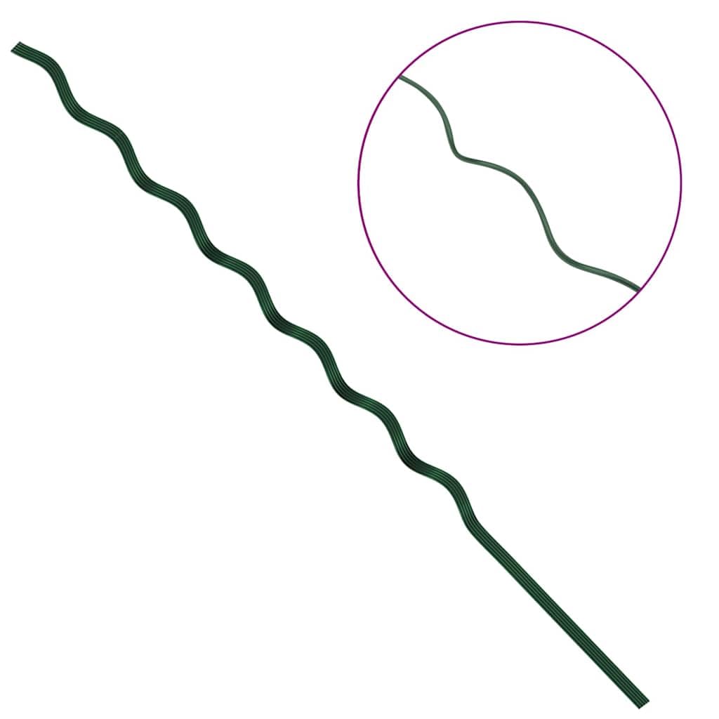 Spiral Pflanzenstütze 5 Stück Grün 170 cm Stahl für Kletterpflanzen, minimalistische Rankhilfe für Bohnen und Reben, robuste Stahlkonstruktion für den Außenbereich, platzsparendes