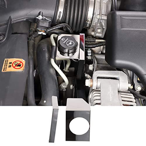 Image of Stainless Engine Bay Side Panel Cover for Corvette C6 2005-2013 Hood Engine Trim,Battery Baffle, Fuse Box,Guide Channel Cover,Engine Interior Accessories (Engine Steering Oil Pot Stopper Cover)