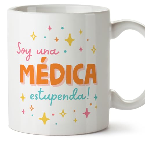 MUGFFINS Tazas para MÉDICA mujer - En Español - Soy estupendo! - 11 oz / 330 ml - Regalo original y divertido