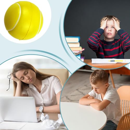 Foam Tennis Balls – Elastic Rebound Soft Balls, Beginner Sports | Gentle Grip Foam Practice Tennis for Adults Children Lessons, Court Drills, Recreational Fun Training Gear – Image 5