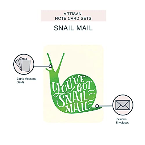 Image of Studio Oh! Artisan Note Cards Available in 6 Designs, Snail Mail, Box of 8