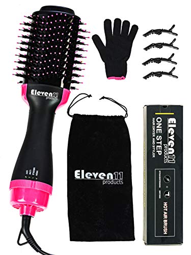 One Step Hair Dryer & Volumizer-Hair Dryer Brush in One Volumizing Straightener Styler negative Ion Hot Air Blow Dry Brush Electric Brush For curling Straightening All Hair Type