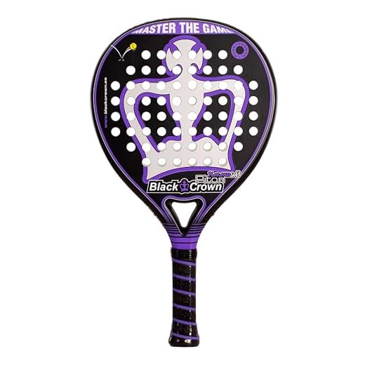 Palas de pádel BARATAS 【Compra online】 Black Crown - Pala Piton Nakano Soft, Forma Redonda, Goma Eva15 Soft, Doble Tubular Carbono 80%, 3 Capas Fibra Vidrio, Control y Potencia, Alta Durabilidad